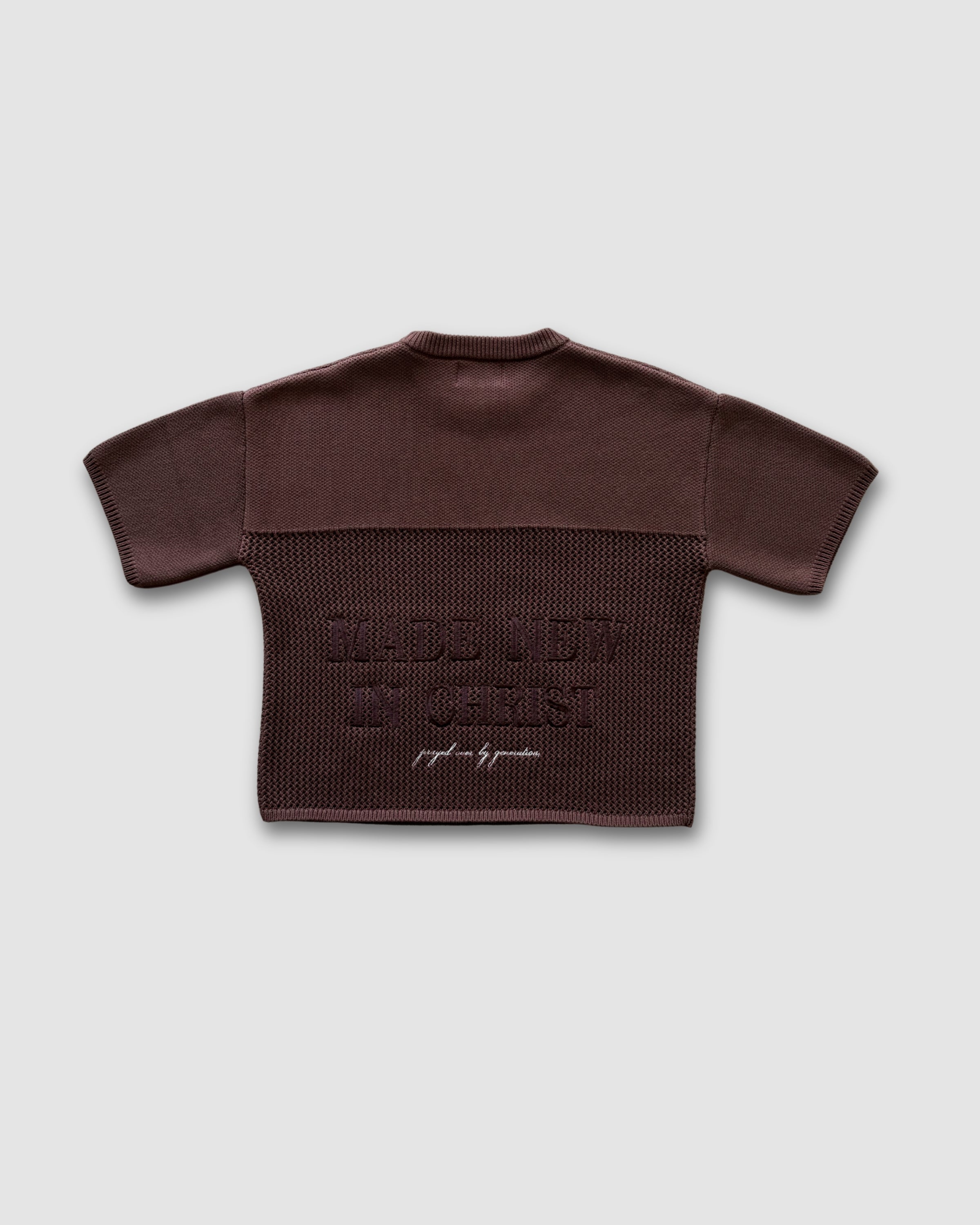 "IDENTITY" COCOA MESH KNIT JERSEY