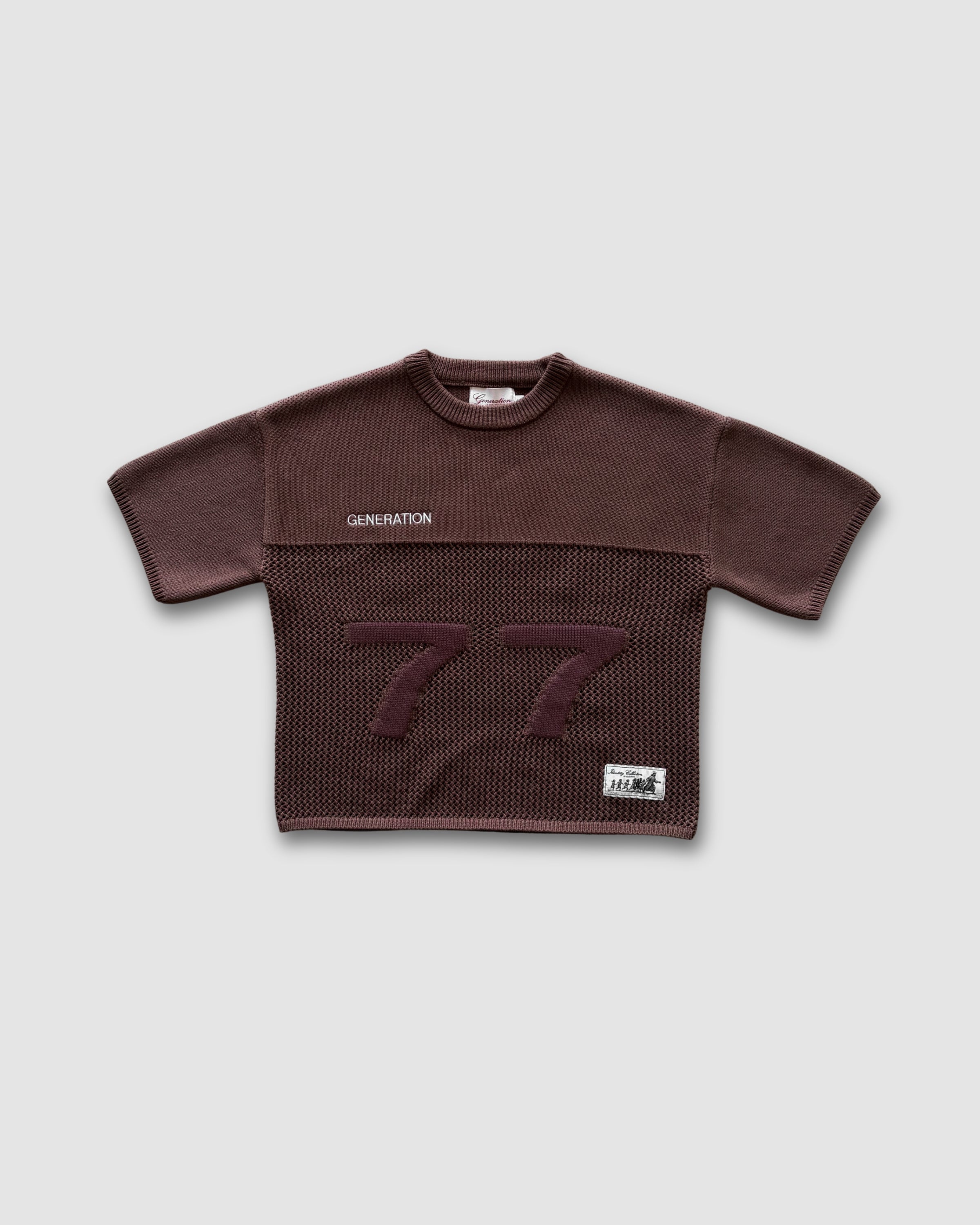 "IDENTITY" COCOA MESH KNIT JERSEY