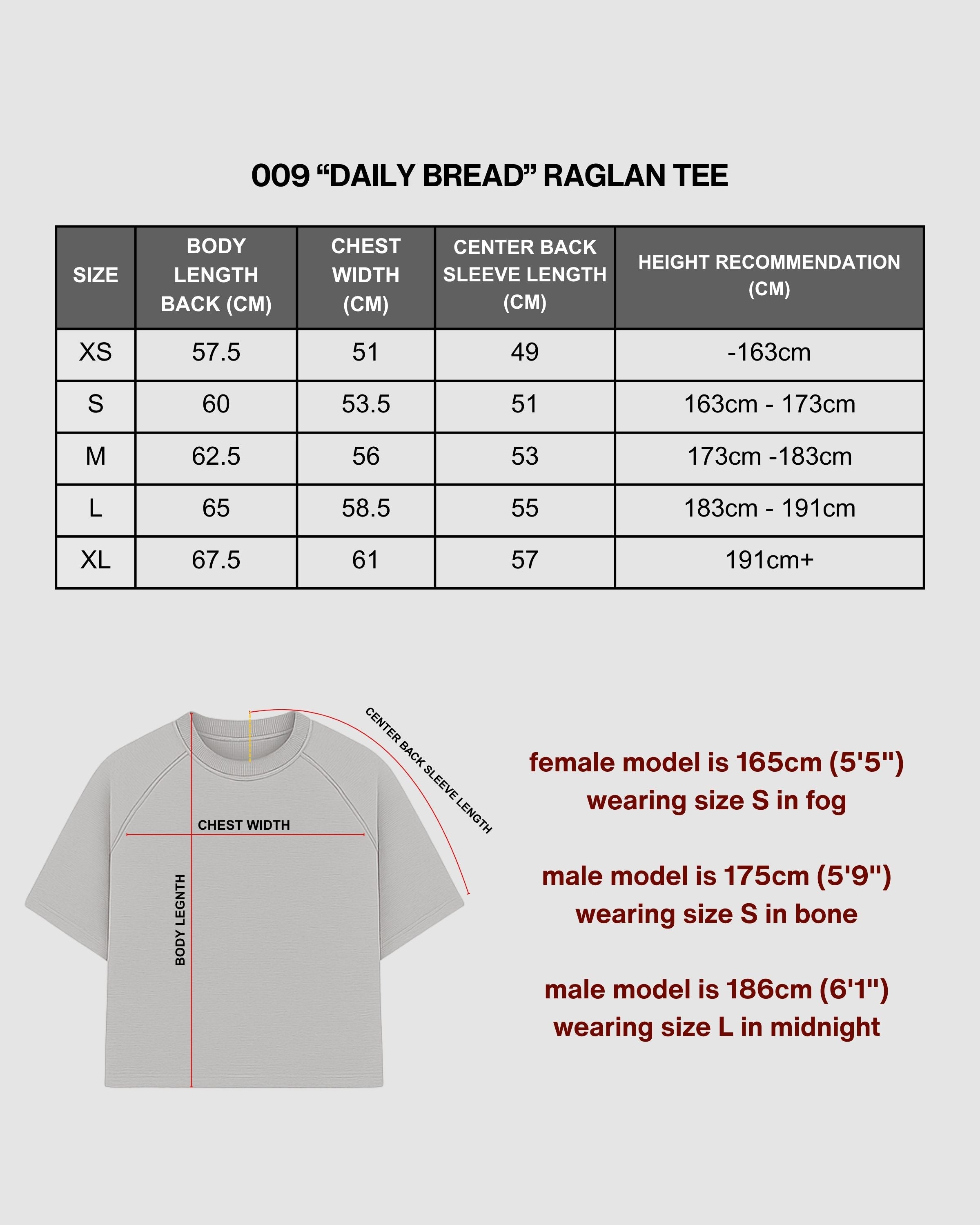 DAILY BREAD - FOG RAGLAN TEE image 3