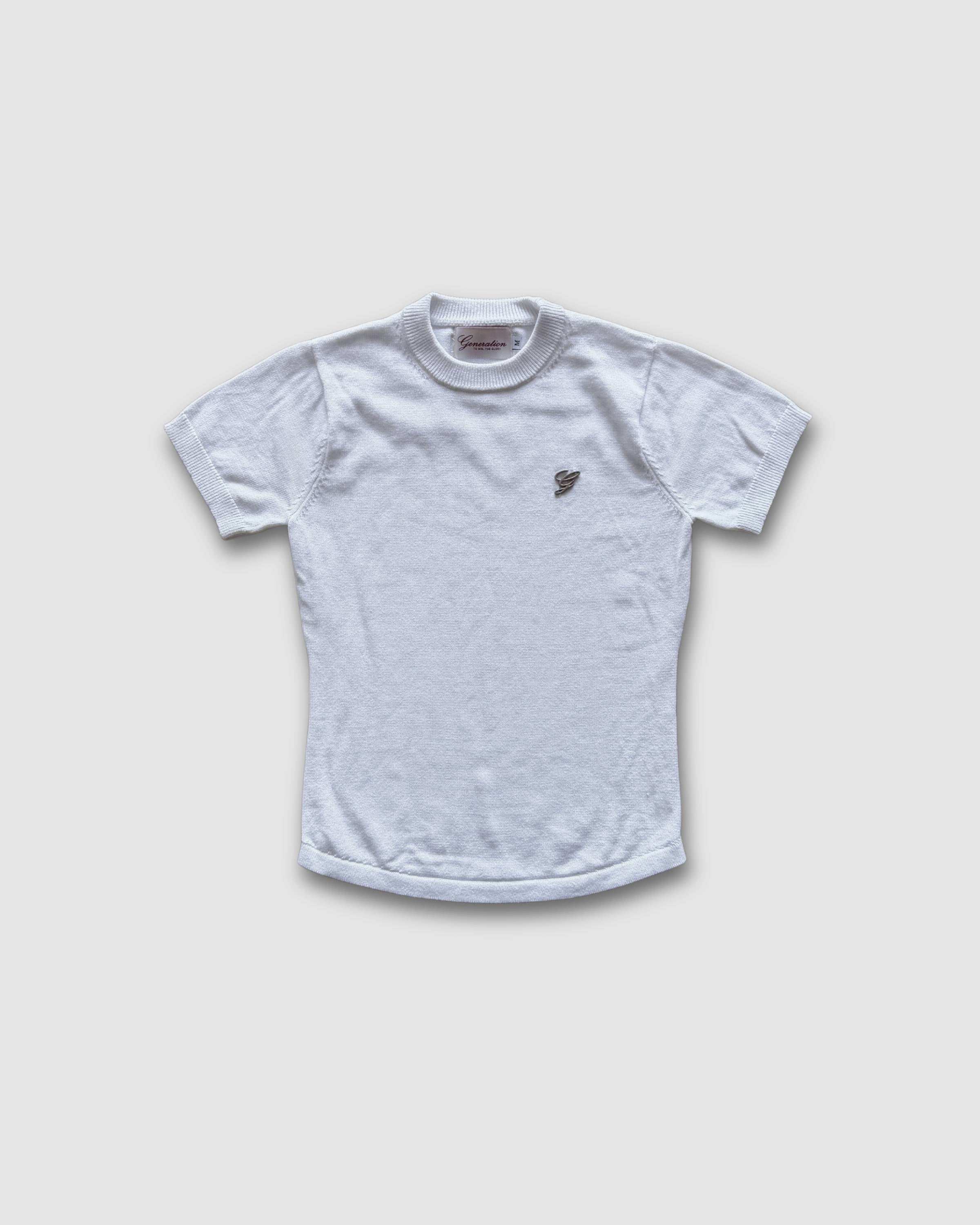DEVOTION WHITE WOMENS Knit Tee - front