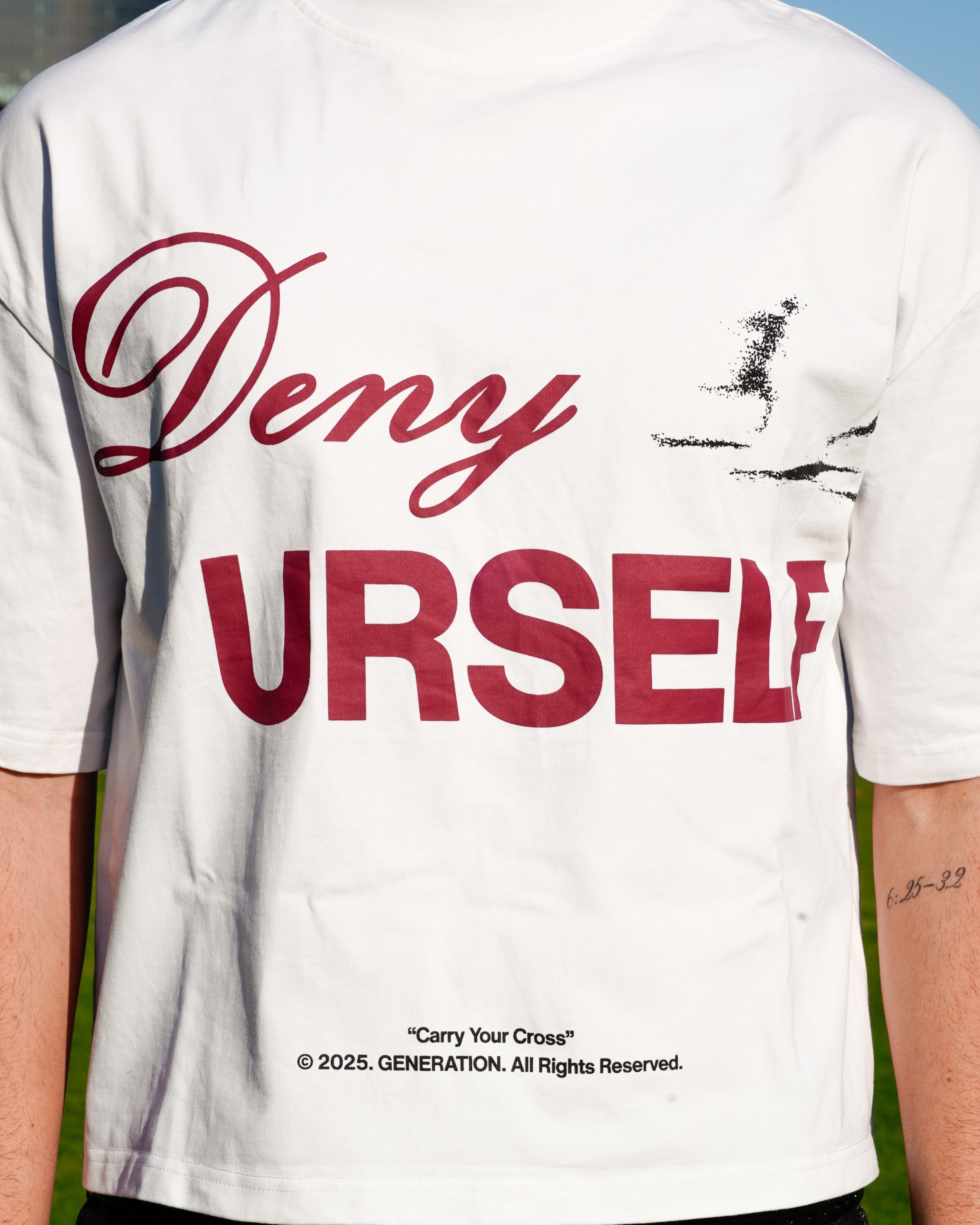 "CARRY YOUR CROSS" BLACK TEE (PRE-ORDER)