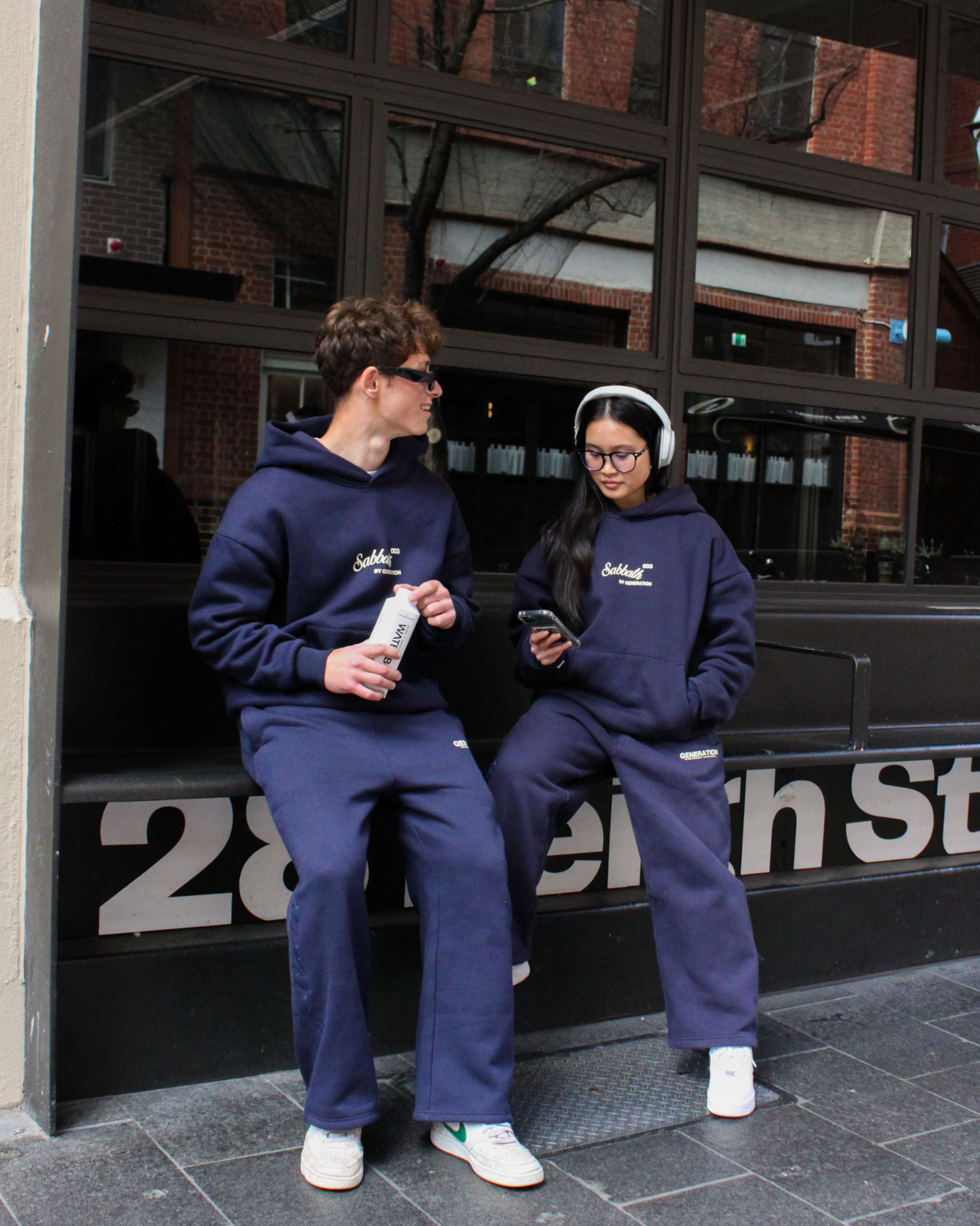"SABBATH" - NAVY BLUE HOODIE (PRE-ORDER)