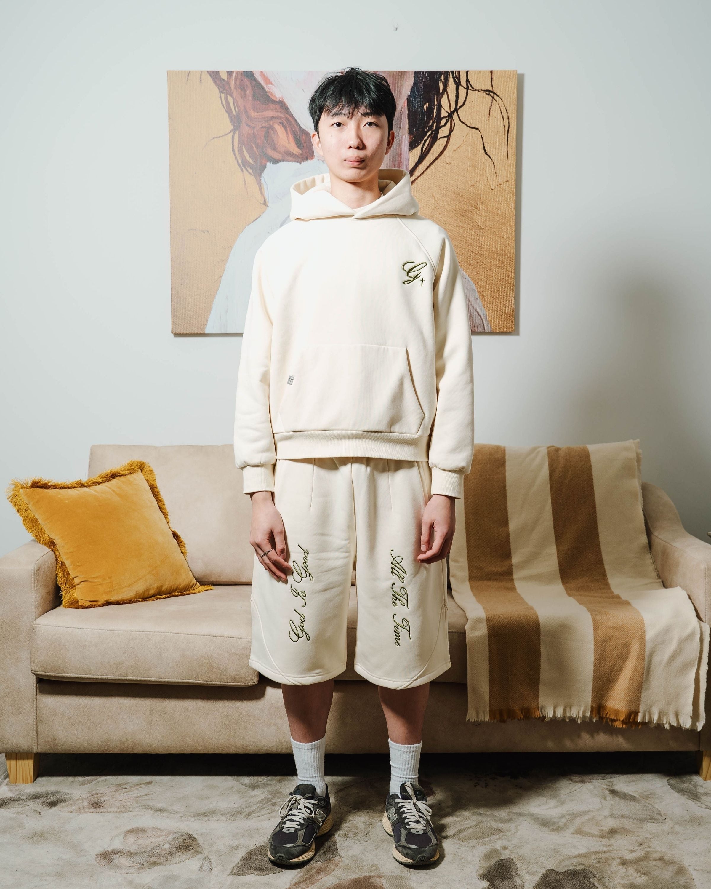DAILY BREAD - BONE HOODIE image 4