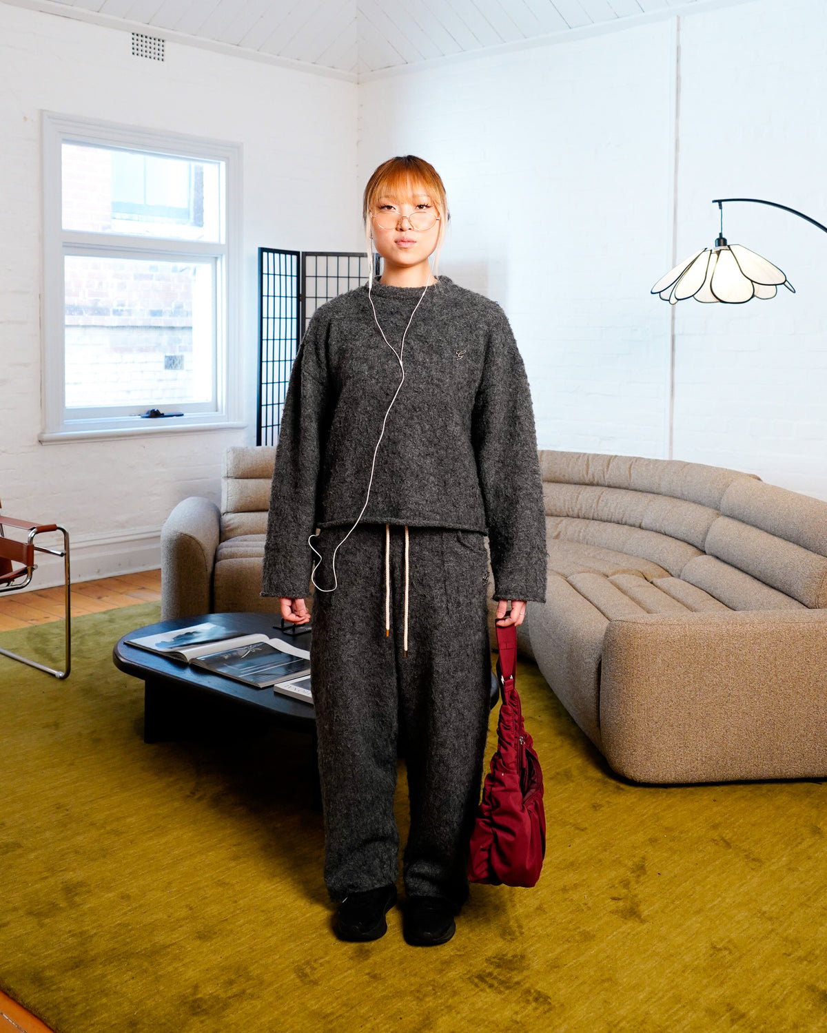 CHILD OF GOD - ASH MOHAIR KNIT PANTS other model - female