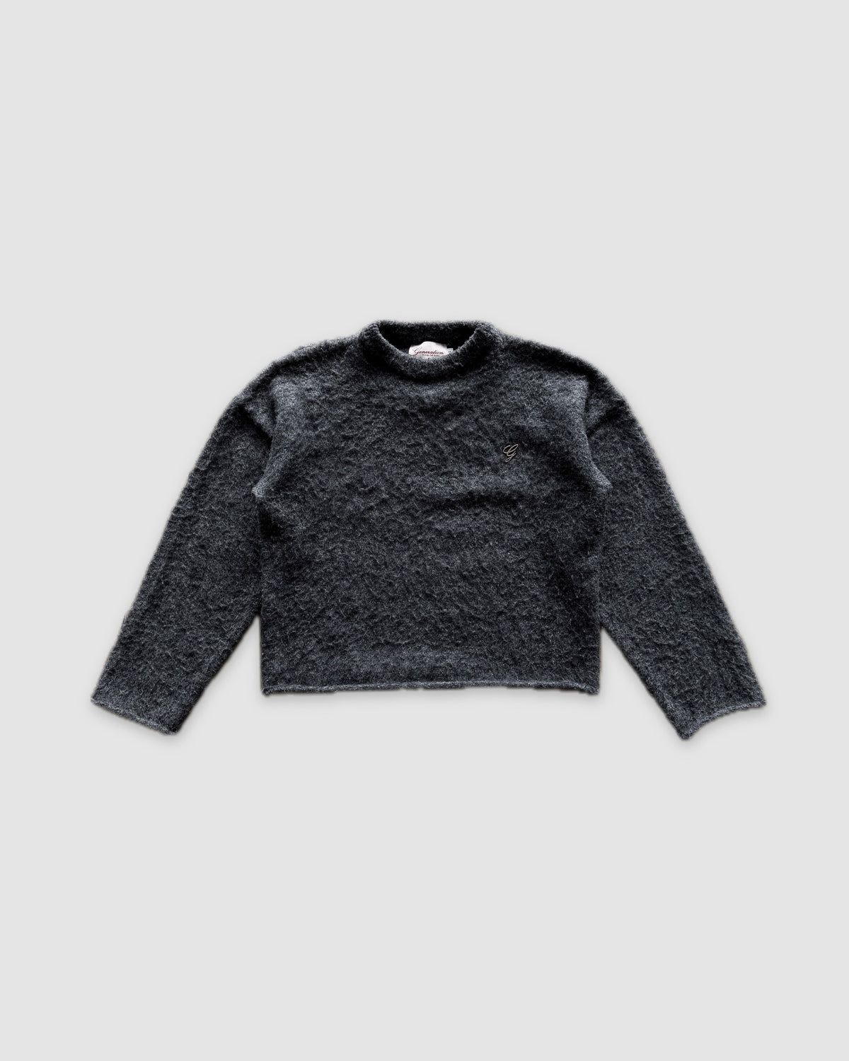 CHILD OF GOD - ASH MOHAIR SWEATER front