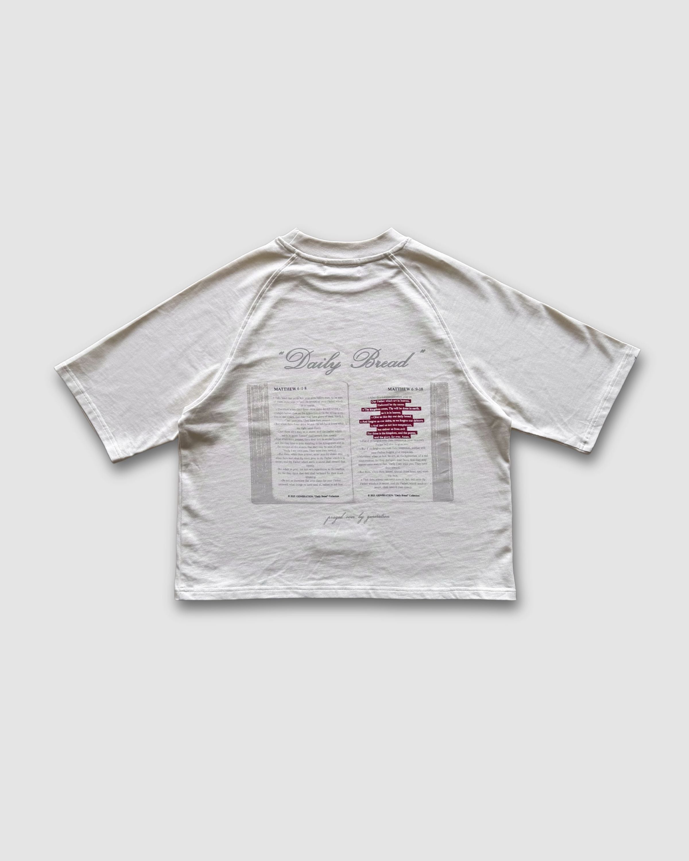 DAILY BREAD - FOG RAGLAN TEE image 2