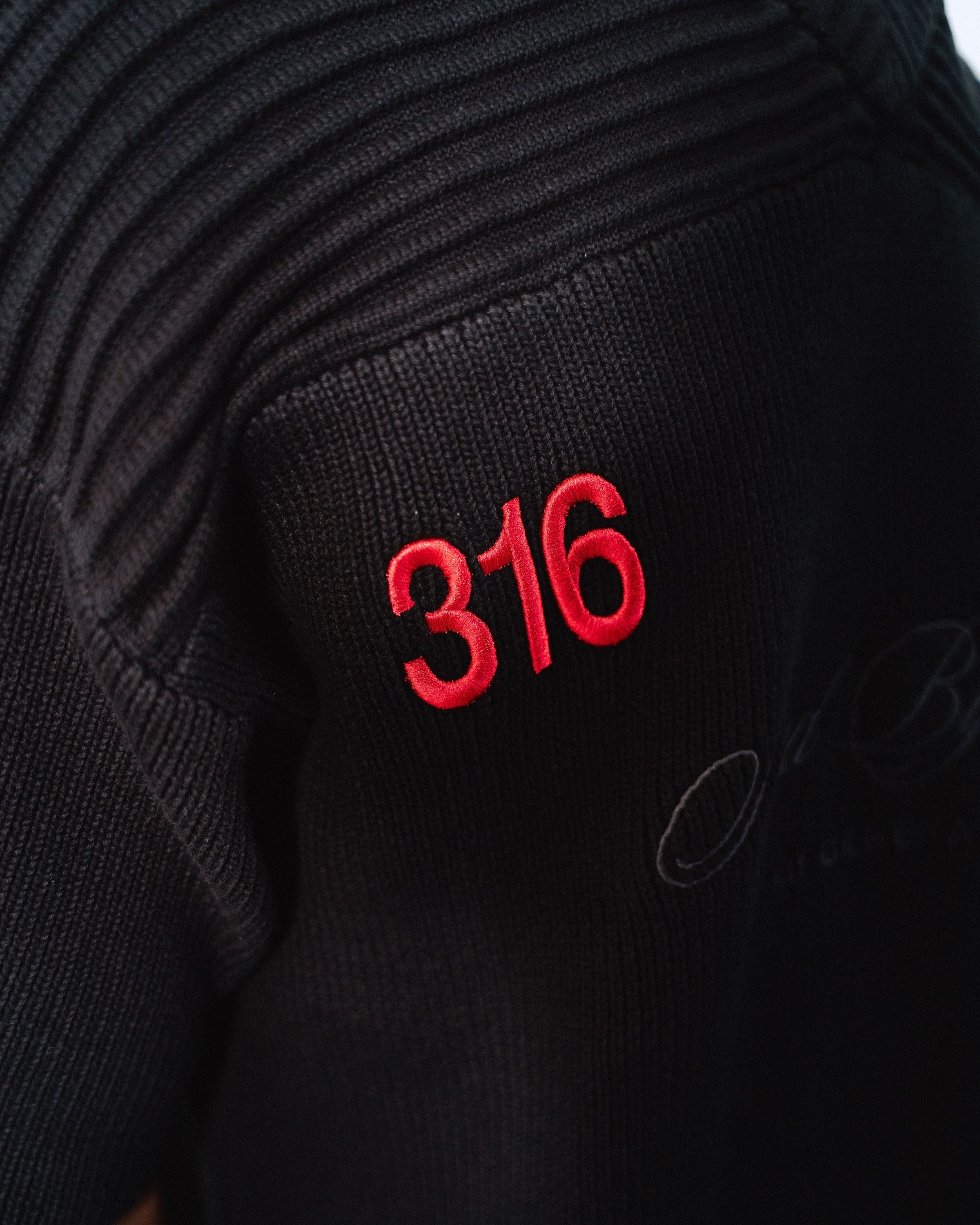 "SAVED BY JESUS" - MIDNIGHT KNIT JERSEY