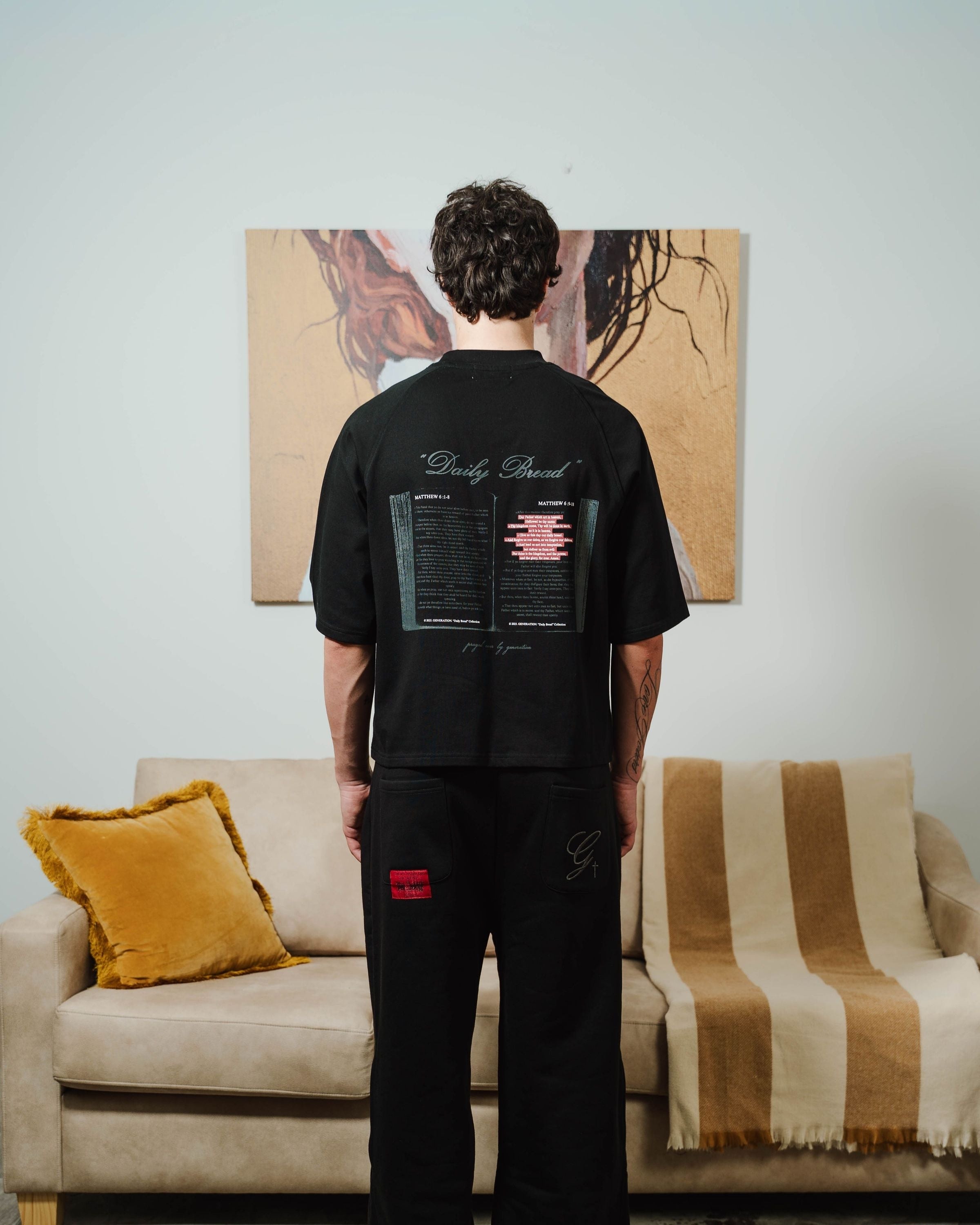 DAILY BREAD - MIDNIGHT RAGLAN TEE image 5