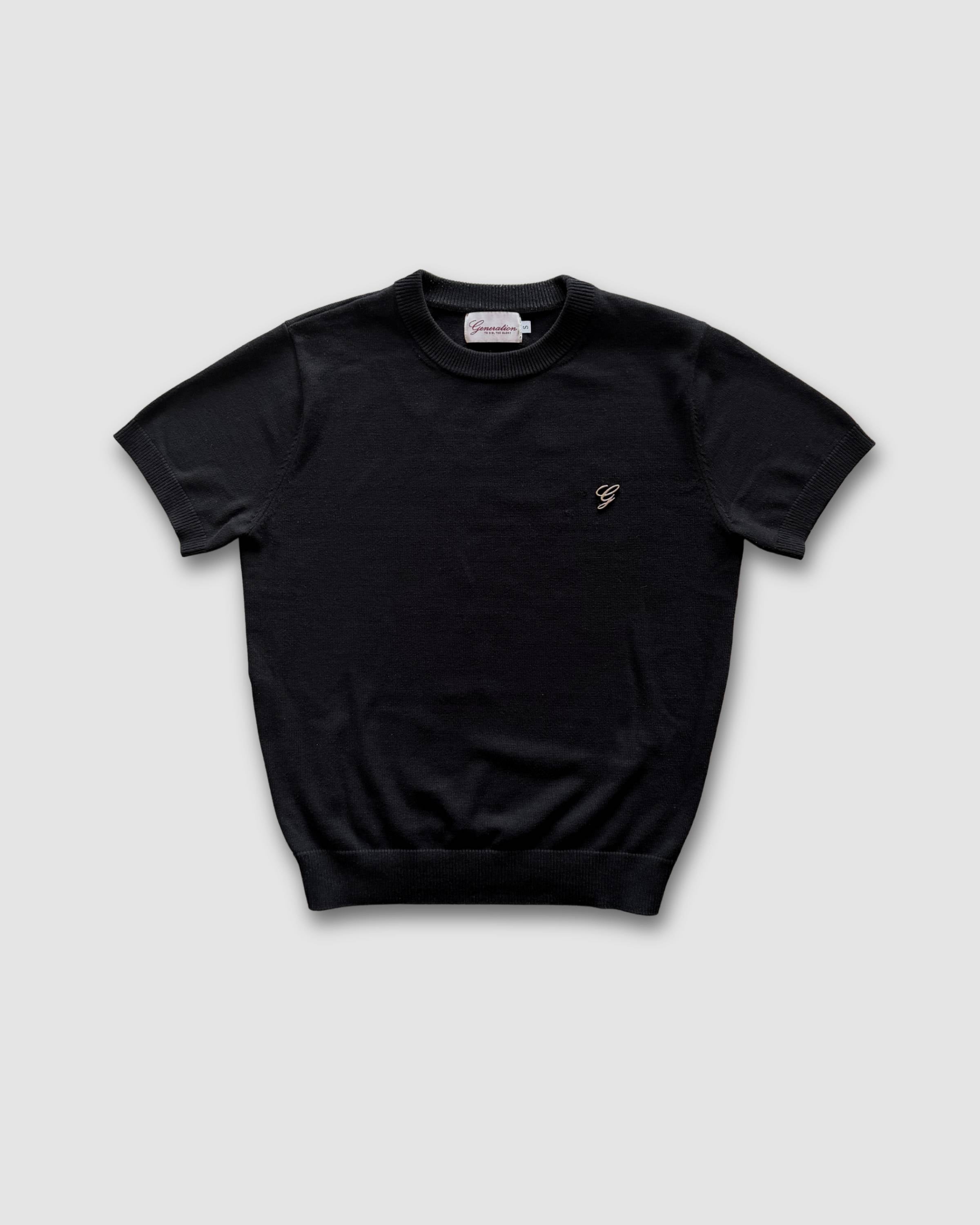 DEVOTION BLACK MENS Knit Tee - front