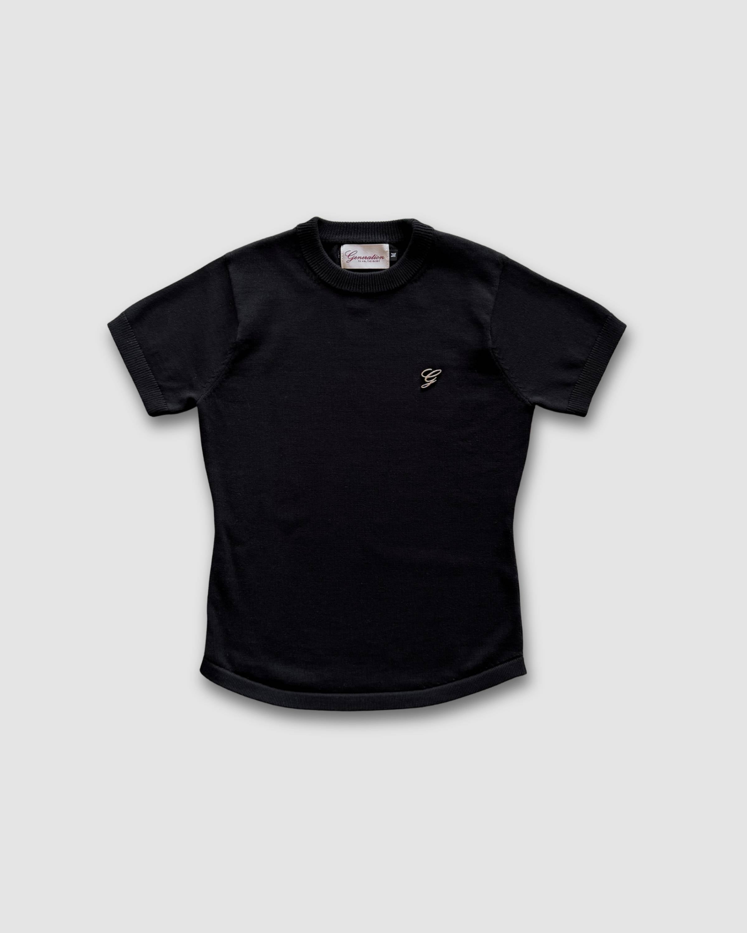DEVOTION BLACK WOMENS Knit Tee - front
