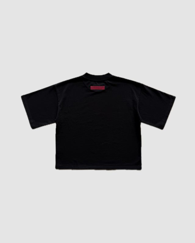 Black tee, back