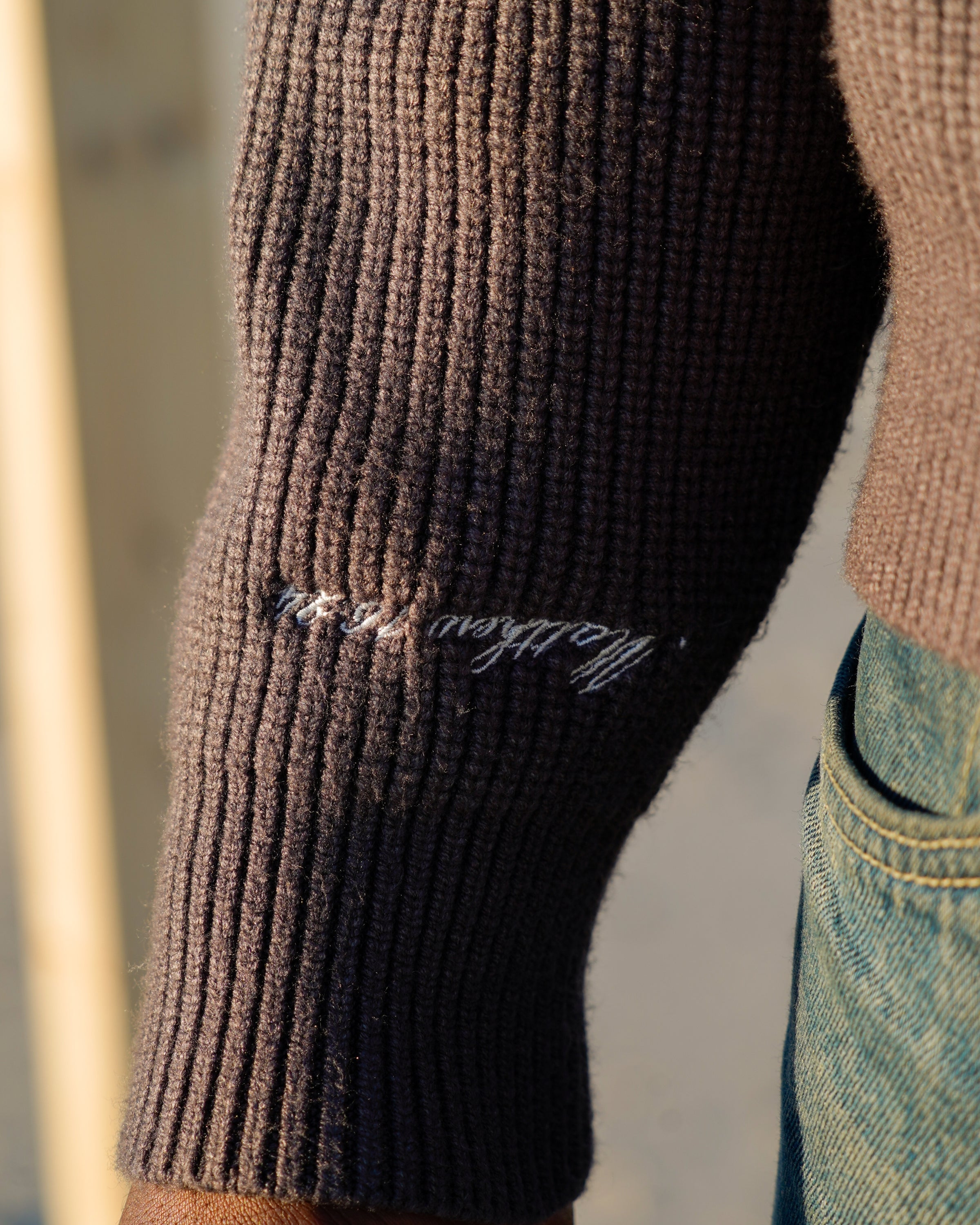 "CARRY YOUR CROSS" - SHADOW RIBBED SWEATER