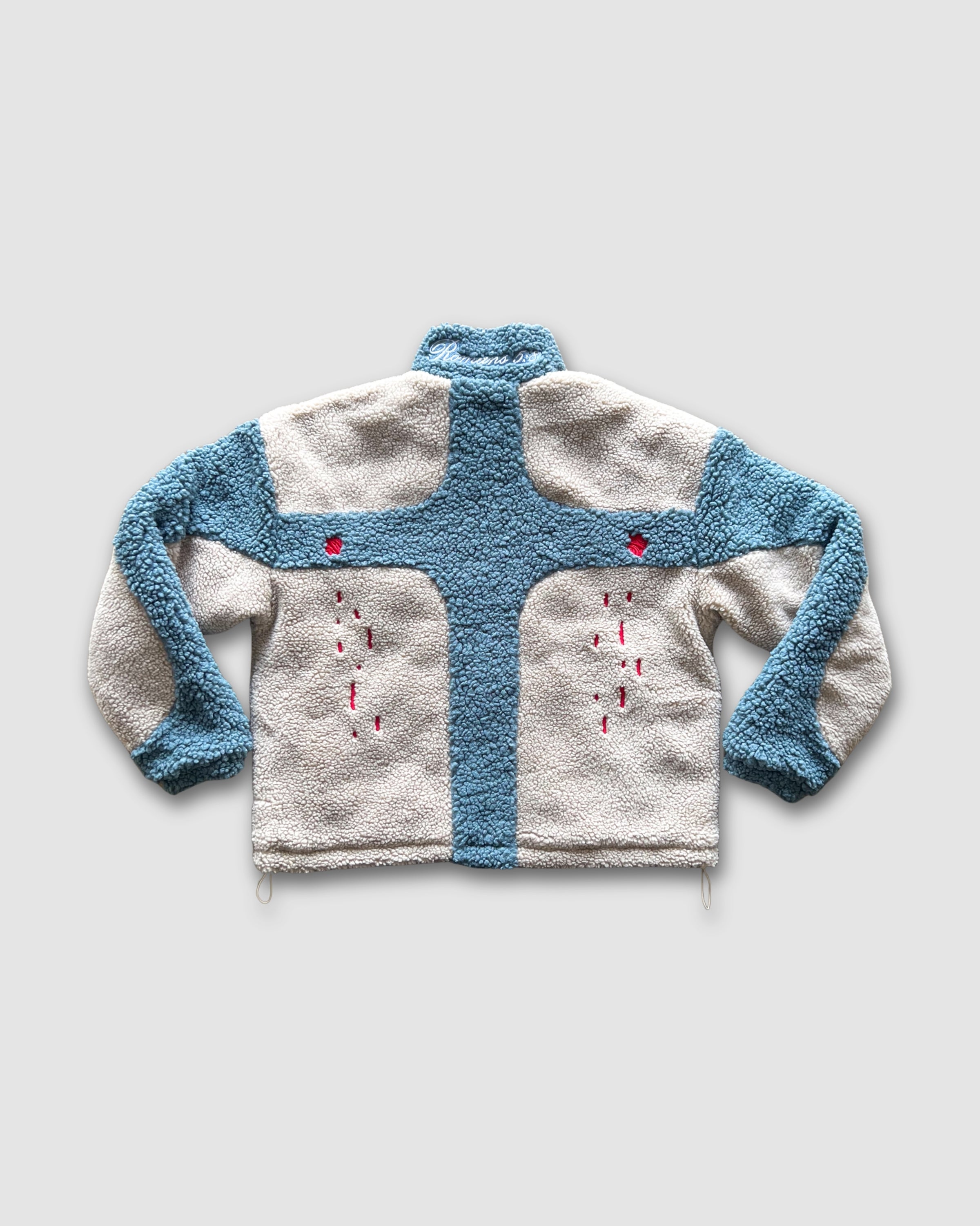 "CRUCIFIED" - SLATE FLEECE JACKET