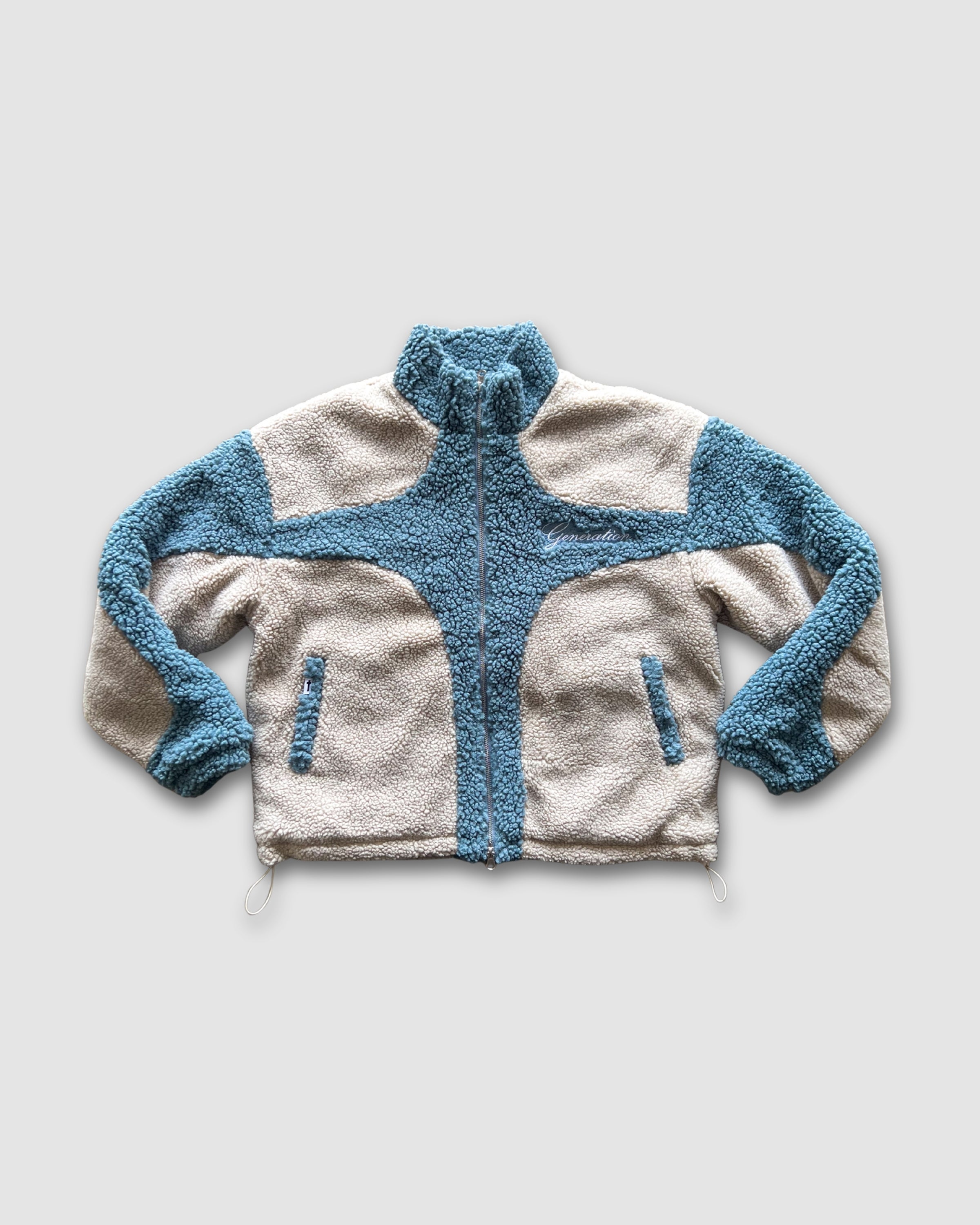 "CRUCIFIED" - SLATE FLEECE JACKET