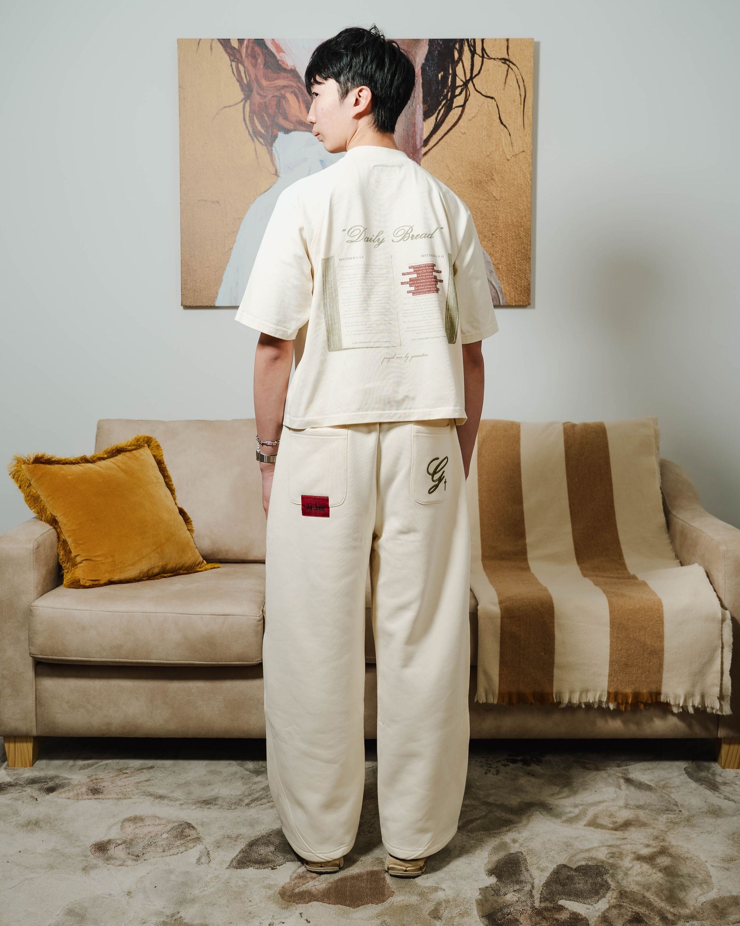 DAILY BREAD - BONE SWEATPANTS image 4
