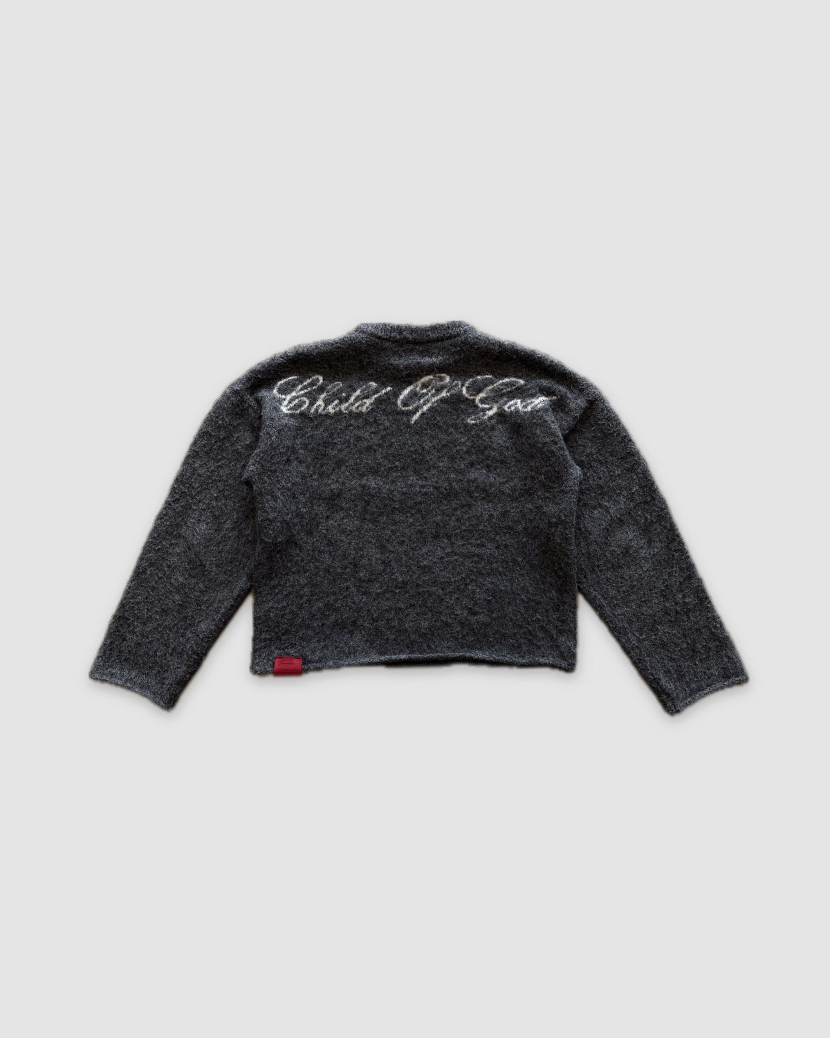 CHILD OF GOD - ASH MOHAIR SWEATER back