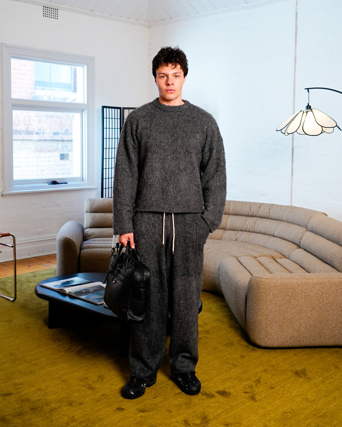CHILD OF GOD - ASH MOHAIR SWEATER other model - male