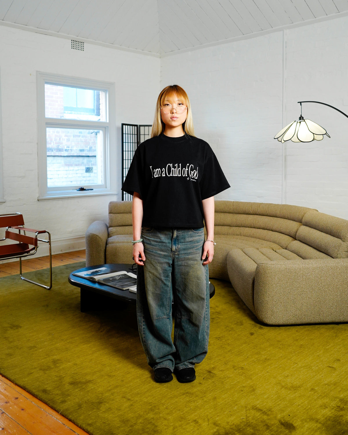 CHILD OF GOD - BLACK TEE on model front