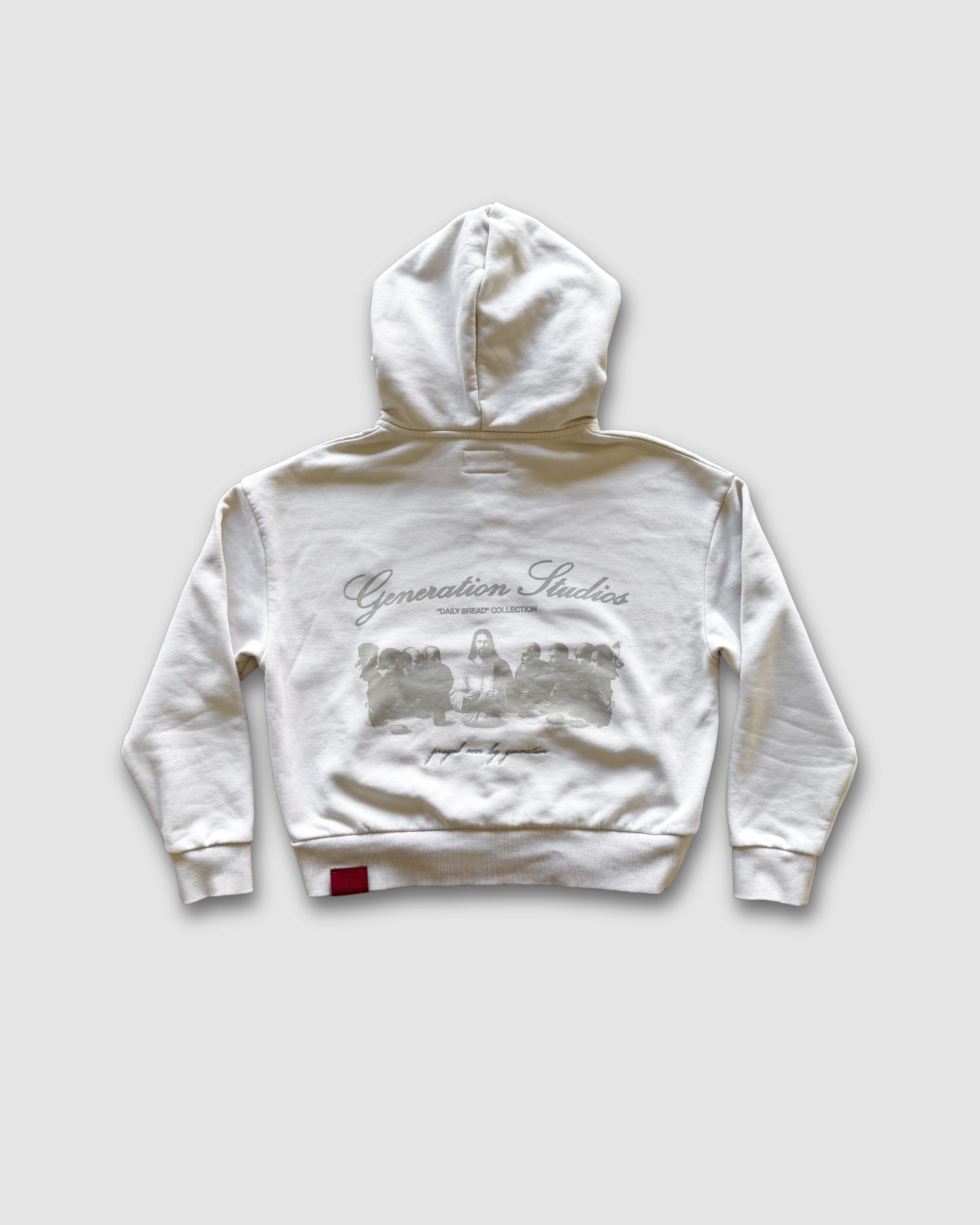 DAILY BREAD - FOG ZIP-UP HOODIE image 2