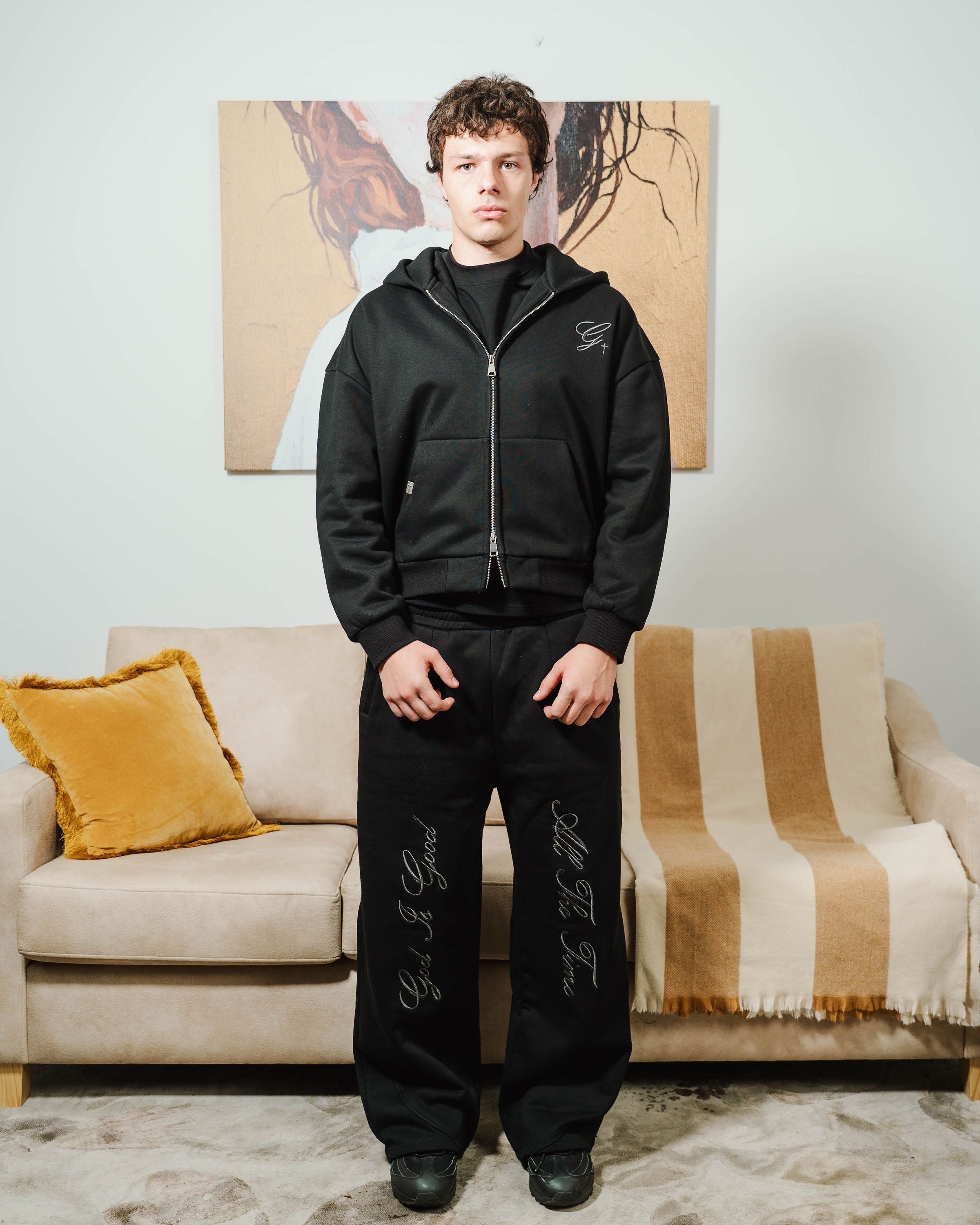 DAILY BREAD - MIDNIGHT ZIP-UP HOODIE image 4