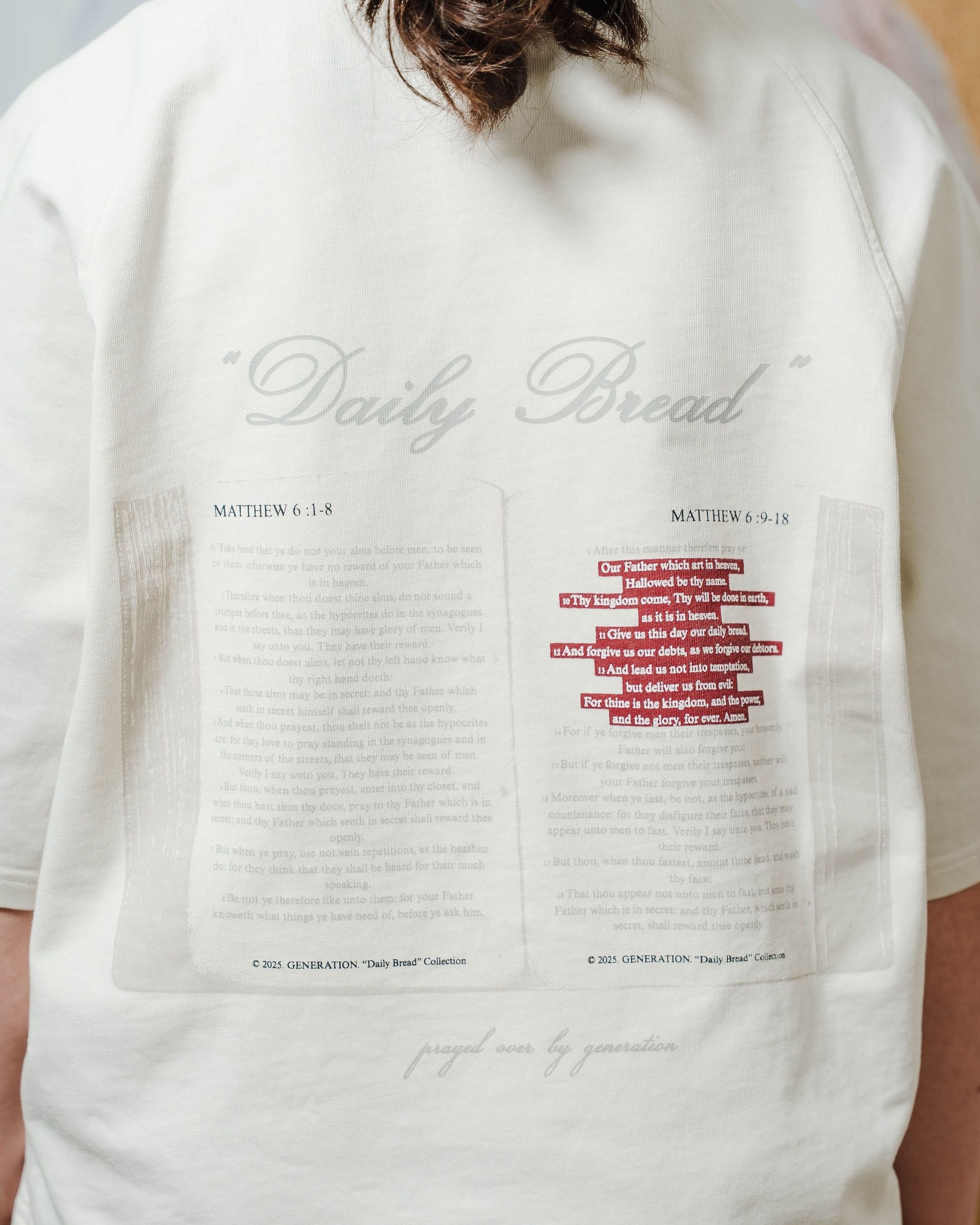 DAILY BREAD - FOG RAGLAN TEE image 8